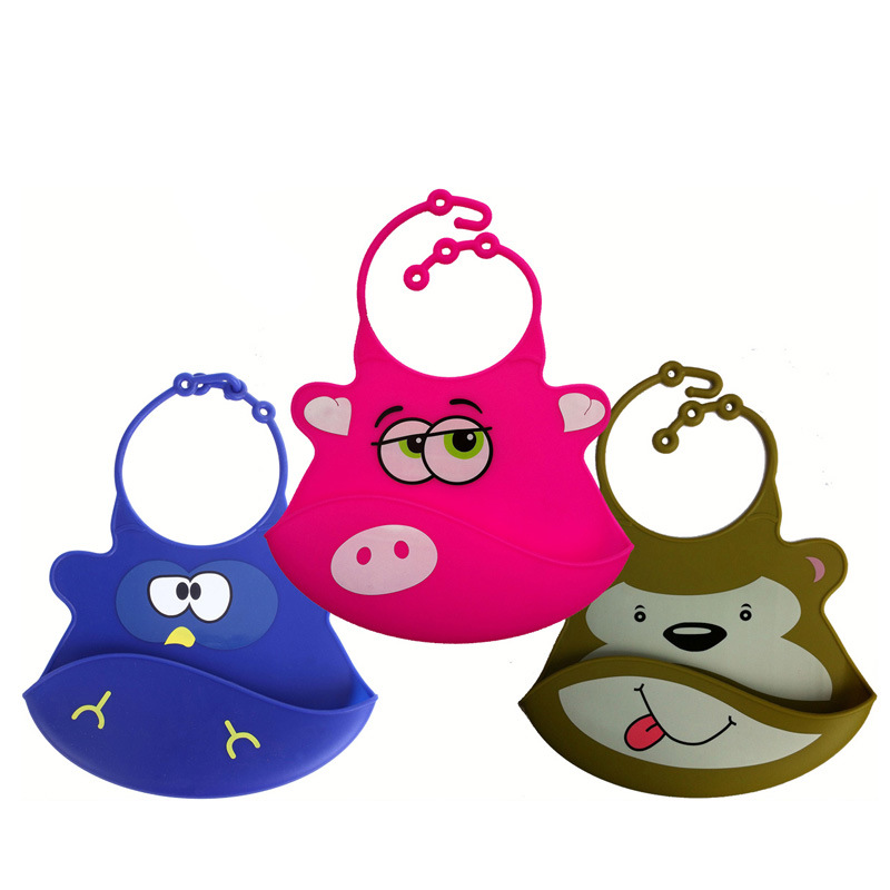 宝宝吃饭饭兜，儿童硅胶口水围兜定制代加工厂